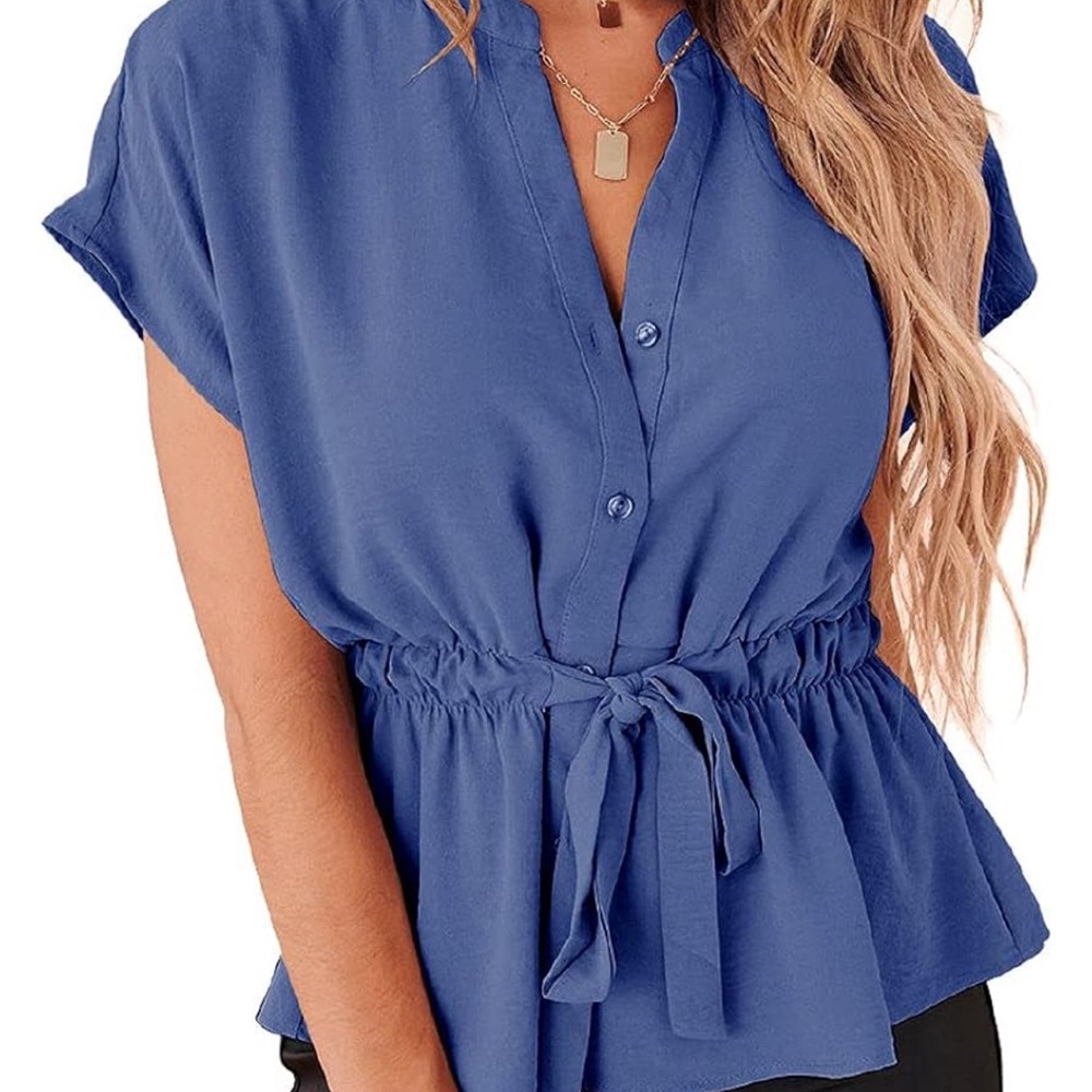Tie waist blouse